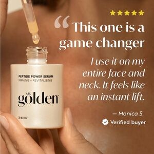 All Golden Skin Beauty Peptide Power Serum/NIB. Firming/Revitalizing!